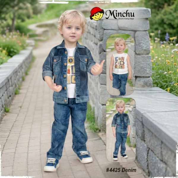 Boys Corduroy Denim Co-Ord Set (1–8 Years)