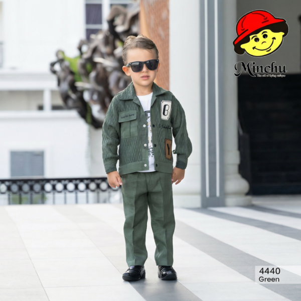 Minchu Boys Casual Shirt &  Pant Set for 1-8 Year Old | Kids Co-Ord Outfit