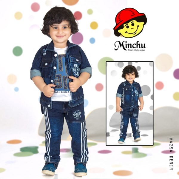 Minchu Boys Stylish Denim set new 2026 launch